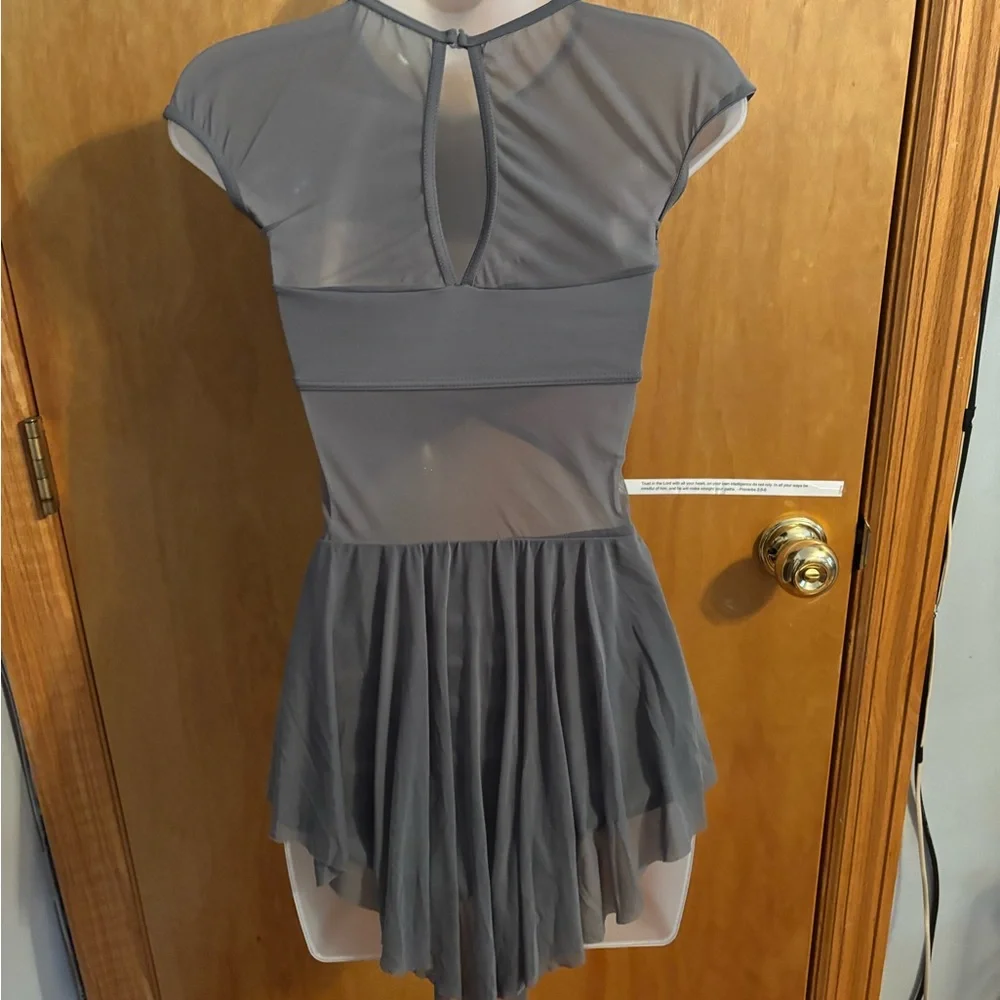 Balera Gray Cutout Dance Costume - Picture 4 of 6